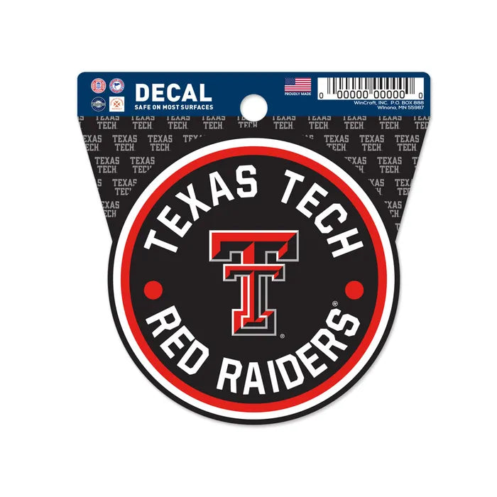 Show your team pride with the Chill-N-Reel® Official NCAA Vinyl Decal Sticker – 3.5" Round. Featuring the Texas Tech Red Raiders “Double T” logo and “Texas Tech Red Raiders” border, this officially licensed sticker is perfect for any fan.
