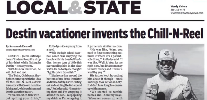 Destin vacationer invents the Chill-N-Reel (NW Florida Daily News)