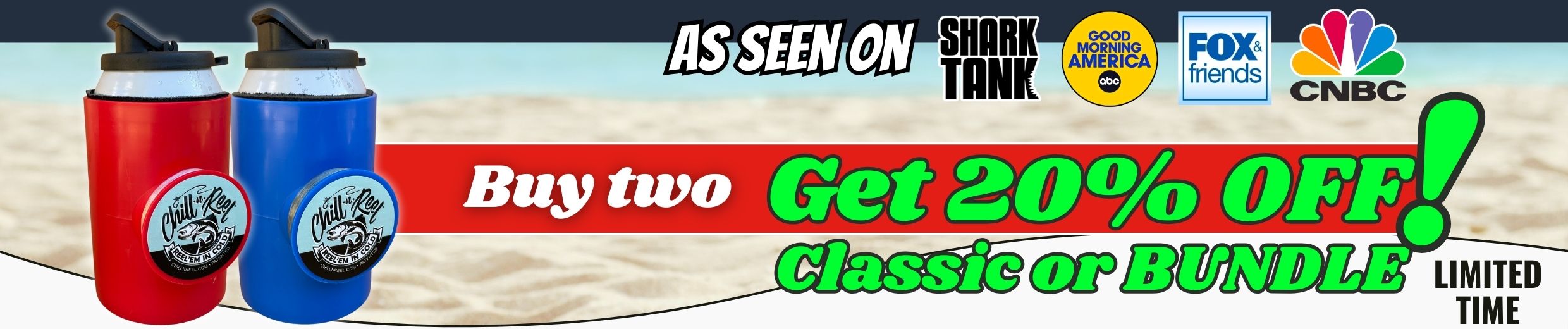 ChillNReel (Official) Fishing Can Cooler Gift for Men and Women