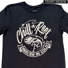 Load image into Gallery viewer, Soft Short Sleeve T-shirt - Chill-N-Reel ONE COLOR LOGO (on FRONT)
