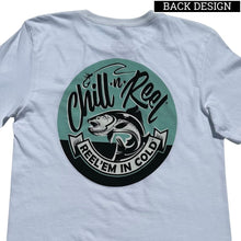 Load image into Gallery viewer, Soft Short Sleeve T-shirt - Chill-N-Reel CLASSIC COLOR LOGO (on BACK)
