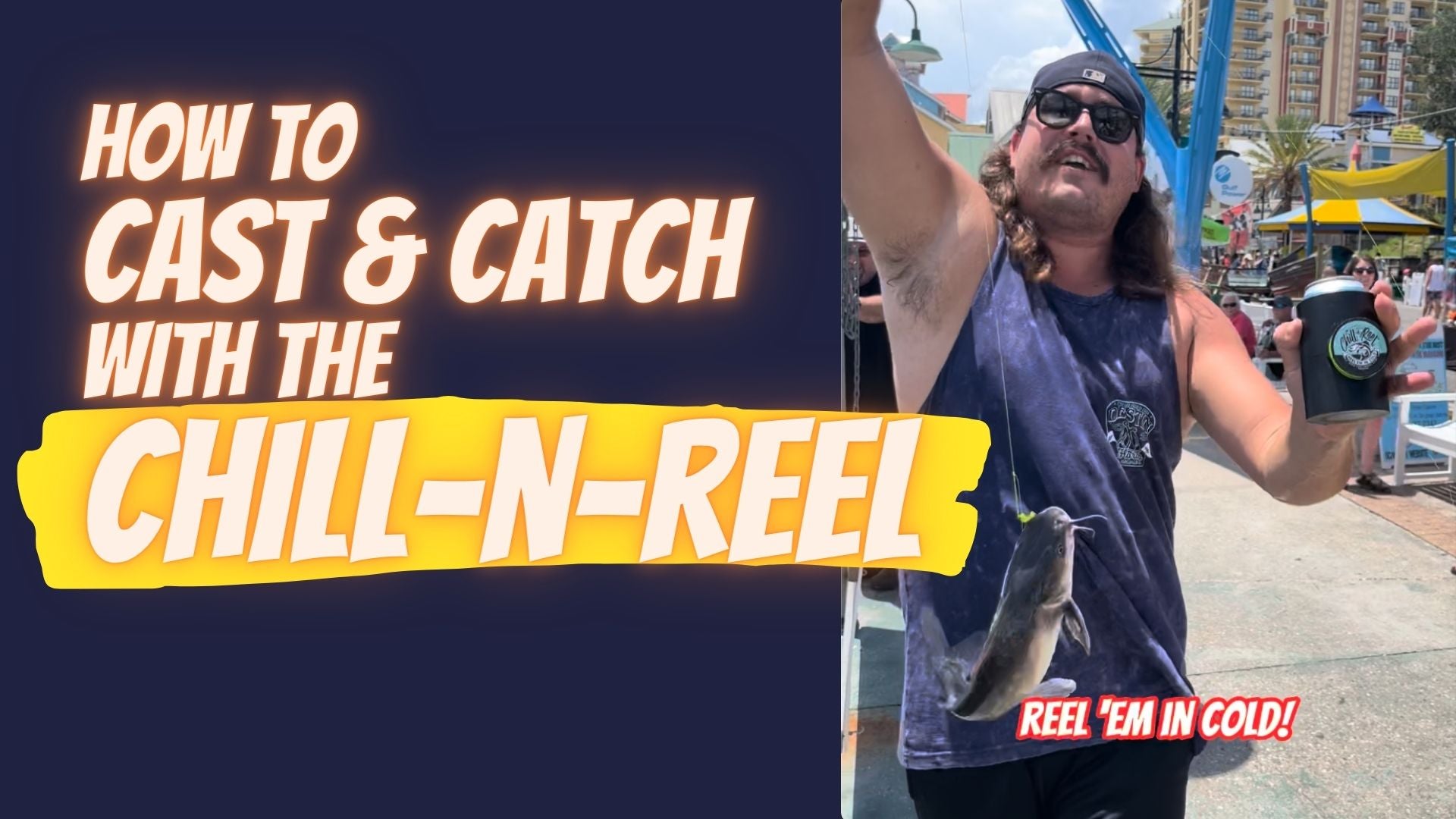 Bobby's 60 second Chill-N-Reel fishing demo 🐟🍺🤙 #shorts